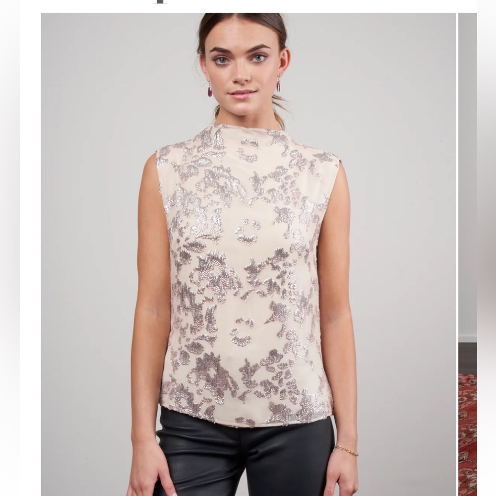 Rachel comey kaomo top (floral sequin and silk)